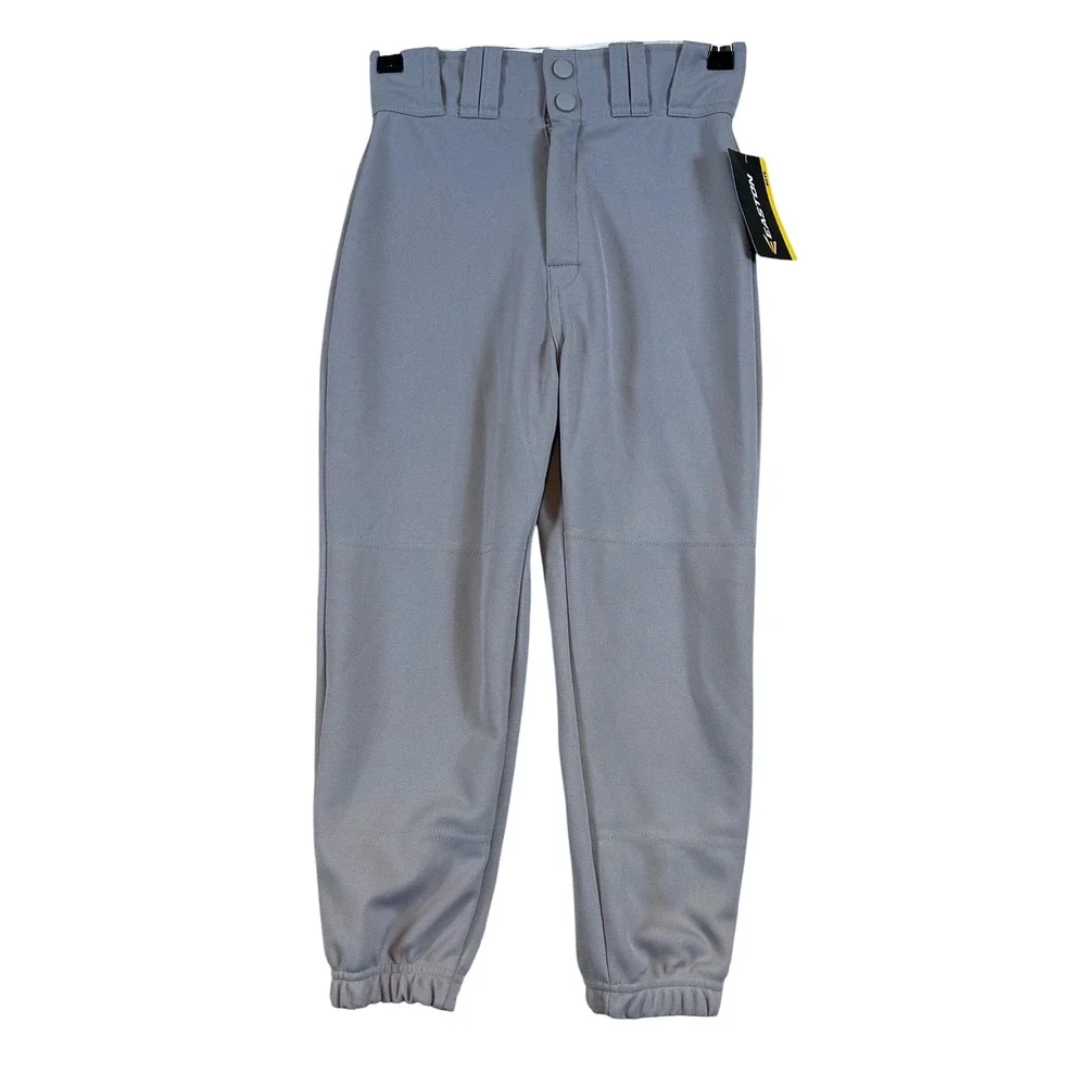 Easton Deluxe Youth Baseball Pants Grey Elastic Cuff Boys Size YS New‎ With Tags